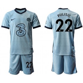Fußballtrikots Chelsea Christian Pulisic 22 Kinder 2020-2021 Kurzarm Auswärts-trikot kaufen